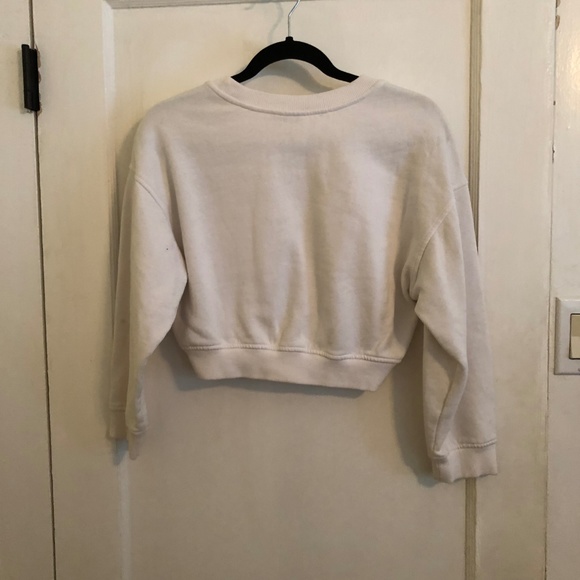 GUESS Originals Embossed Cropped Sweatshirt - Picture 3 of 4